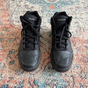 Reebok Black High-Top Sneakers with Classic Design